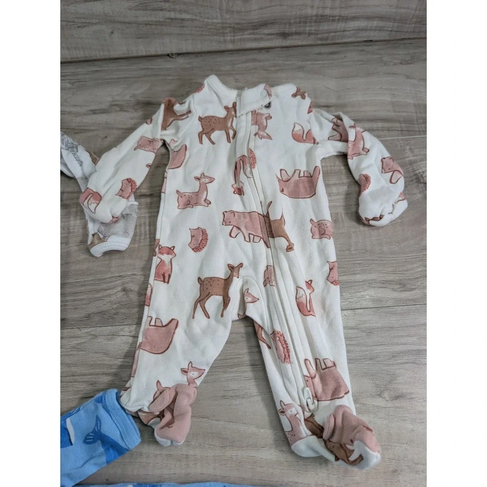 Carter's 3-Pack Boys Newborn Sleep Play Footed Pajamas Just One You